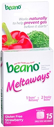 Beano Meltaways Strawberry Single Dose Tablets, 15 Count