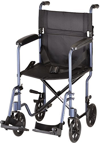 NOVA Medical Products 19 Lightweight Transport/Wheelchair, Blue