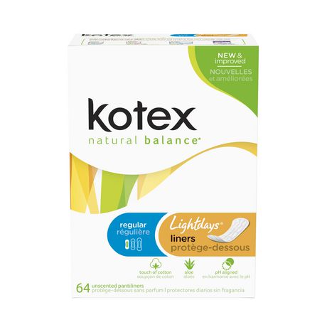 Kotex Natural Balance Light Days Liners, 3 Boxs