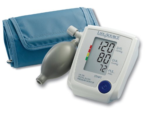 LifeSource Blood Pressure Monitor Advanced Manual Inflate Medium 1 EA