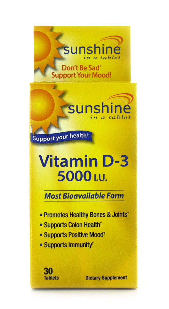 Windmill Health Products Sunshine Super Vitamin D -- 5000 IU - 30 Tablets