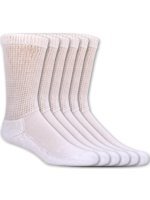 Dr. Scholl's Diabetes & Circulatory Crew Socks White XL - 6 Pairs