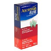 Ascensia Elite Blood Glucose Test Strips box of 100 use w/ Elite & Elite XL Meters