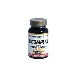 Windmill B-Complex with Choline and Inositol Tabs 100'S Windmill