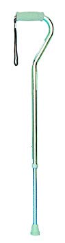 Essential Medical Supply W1340S Endurance Offset Handle Cane, Silver