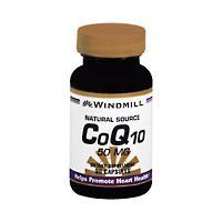 Co-Enzyme Q 10 50 mg Dietary Supplement Capsules by Windmill - 30 ea