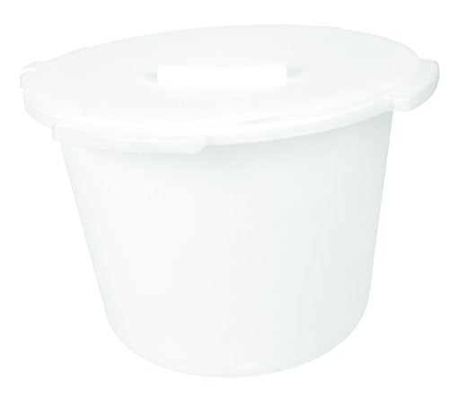 Commode Bucket with Lid, By Apex-Carex, 9 U.S. qts, Model No : B359-C0 - 1 ea