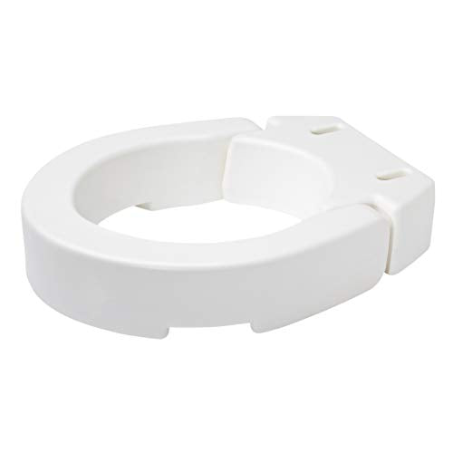 Carex Hinged Toilet Seat Riser, Adds 3.5 Inches of Height to Toilet, 300 Pound Weight Capacity, Hinged for Easy Cleaning