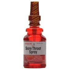 [2 PACK] CHERRY FLAVOR SORE THROAT SPRAY 6 OZ by MAJOR PHARMACEUTICALS