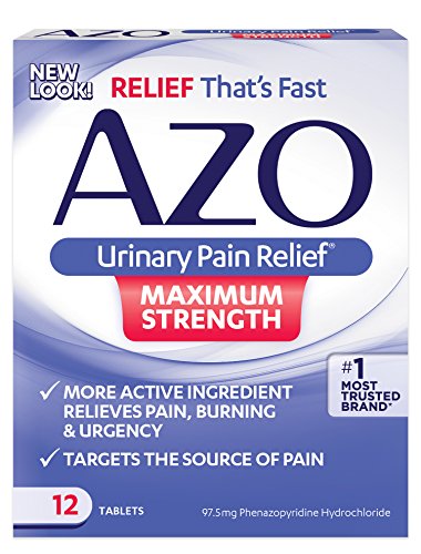 Azo Urinary Pain Relief Tablets Maximum Strength 12 TB