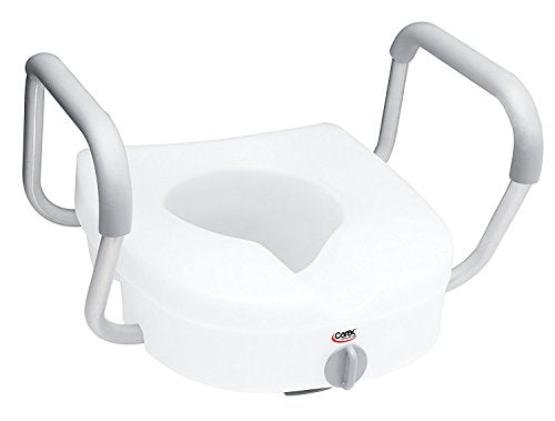 RMB30400 - Carex Health Brands E-Z Lock Raised Toilet Seat with Armrests 5