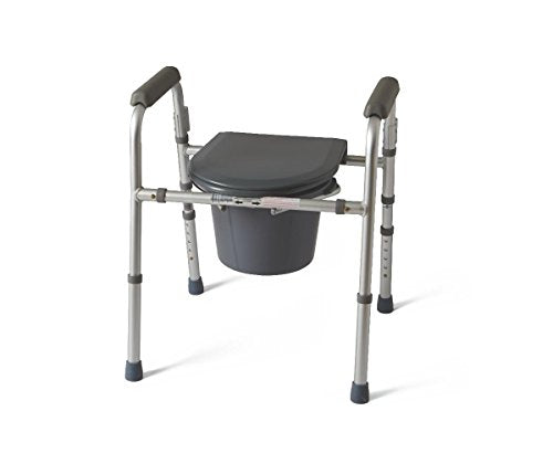 Commode, 3 In 1, Steel Folding, Sold As Each