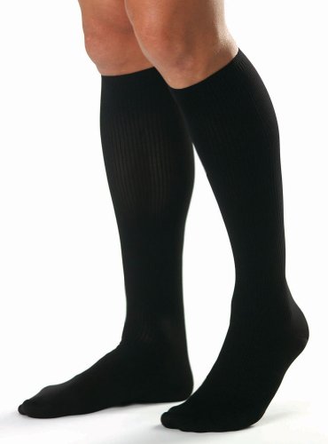 BSN Med/-Beiersdorf /Jobst (a) Jobst For Men 8-15 Over-The-Calf Sock Black Large