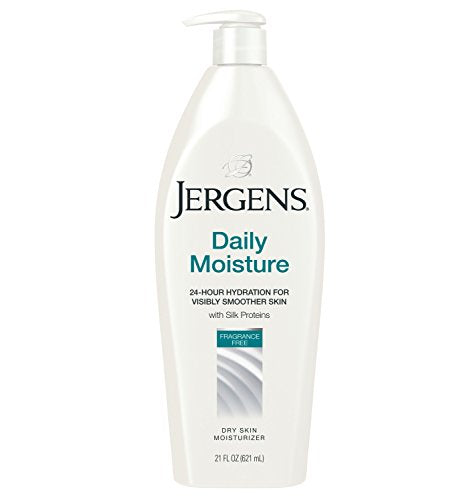 Jergens Daily Moisture Dry Skin Moisturizer, Fragrance Free - 21 Ounces