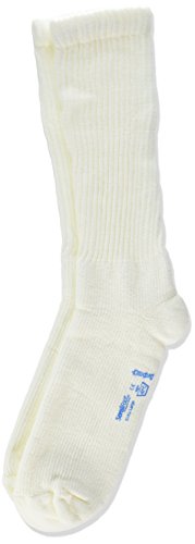 JOBST Sensifoot Closed Toe Crew Sock, White, X-Large