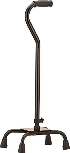 NOVA Medical Products Large Base Quad Walking Cane, Black, 3 Pound