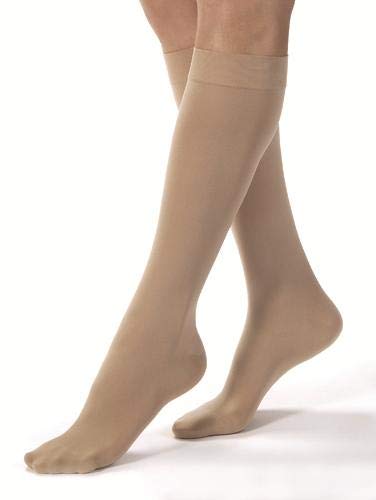 Jobst Opaque 15-20 Knee High Compression Stockings - Silky Beige, Small - 115200115212