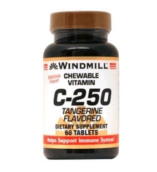 Vitamin C CHEWTBS 250MG TNGR WMILL Size: 60