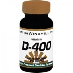 VIT D TABS 400IU WMILL 250