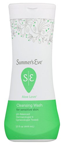 Summers Eve Cleansing Wash 15 Ounce Aloe Love (Sensitive Skin) (444ml)