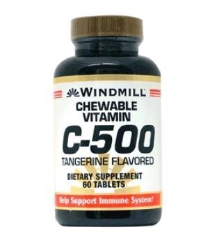 Vitamin C CHEWTBS 500MG TNGR WMILL Size: 60