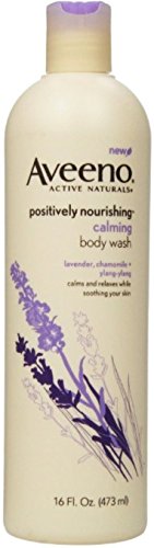 AVEENO Active Naturals Calming Body Wash,Lavender, Chamomile + Ylang Ylang 16 oz