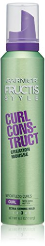 Garnier Fructis Style Curl Construct Creation Mousse, Curly, 6.8 oz. (Packaging May Vary)