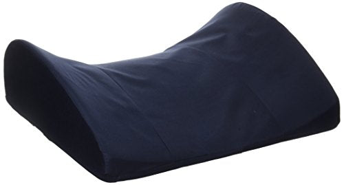 Duro-Med Contour Lumbar Back Support Cushion Pillow with Strap, Navy