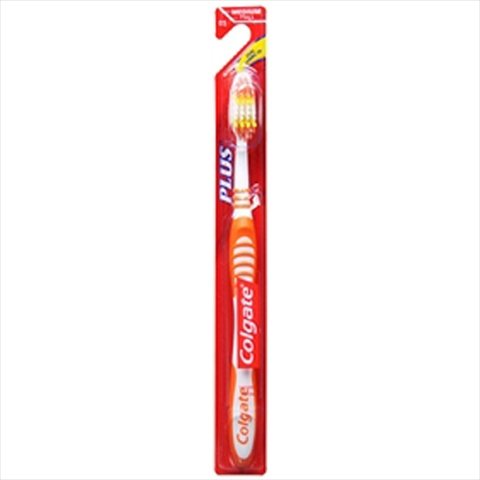 Colgate Plus Bi-Level, Medium Full Head Toothbrush - 1 ea (color may vary)