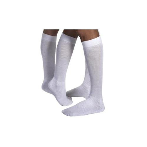 JOBST ActiveWear Knee High Socks Moderate Compression Closed Toe Cool White Large 1 PR - Buy Packs and SAVE