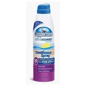 Coppertone Ultraguard SPF 50 Continuous Spray Sunscreen 7.5 Oz Each