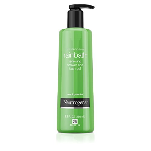 Neutrogena Rainbath Renewing Shower And Bath Gel, Moisturizing Body Wash and Shaving Gel with Clean Rinsing Lather, Pear & Green Tea Scent, 8.5 fl. oz