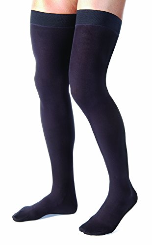 BI115518 - Bsn Jobst Thigh, Mens, Ribbed, 15-20mm, Black, Large