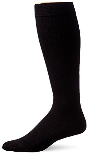 JOBST SupportWear Socks Men's Dress Knee High Mild Compression 8-15mmHg Black Large Close-Toe 1 PR - Buy Packs and SAVE