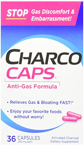 CharcoCaps Activated Charcoal 260 mg Capsules 36 CP