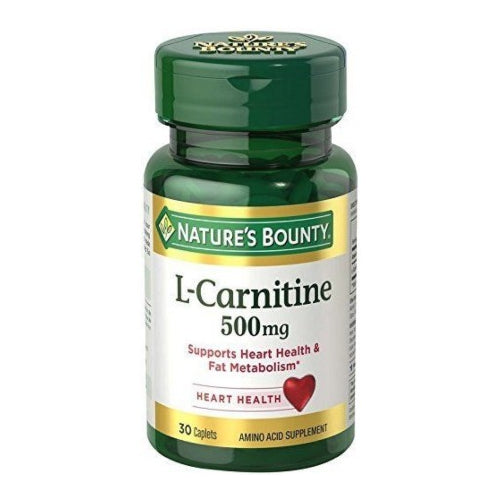 Nature's Bounty L-Carnitine 500 mg Caplets 30 TB