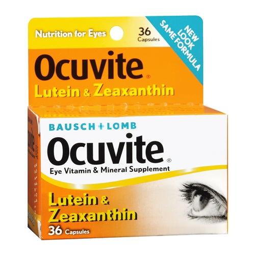 Bausch + Lomb Ocuvite Lutein & Zeaxanthin Capsules 36 CP