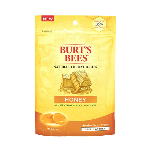 Burt's Bees Natural Throat Drops Honey 20 EA