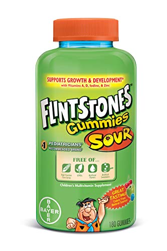 Flintstones Complete Multivitamin Sour Gummies, 180 Count