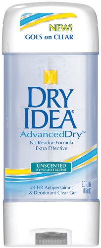 Dry Idea Roll On Anti-Perspirant & Deodorant, Advanced Dry, Unscented Hypo-Allergenic, 3-Ounce Tubes