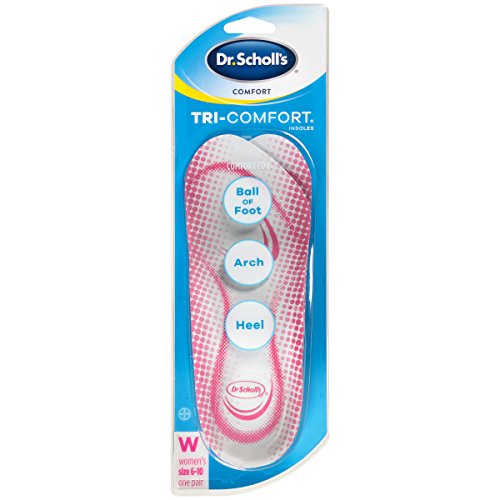 Dr. Scholl’s Comfort Tri-Comfort Insoles for Women, 1 Pair, Size 6-10