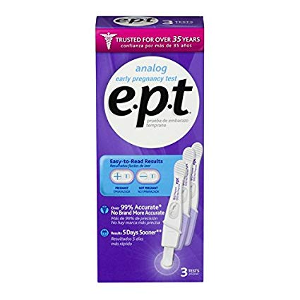 e.p.t. Analog Early Pregnancy Test 3 Each (Packs of 3)