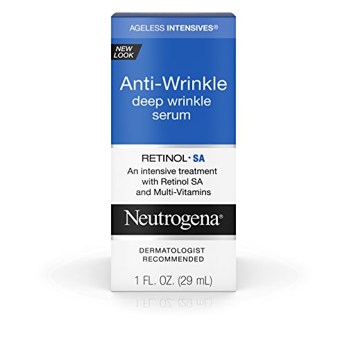 Neutrogena Ageless Intensives Anti-Wrinkle Deep Wrinkle Face Serum Treatment with Retinol SA & Multi-Vitamins to Reduce Crows Feet, Laugh Lines, & Under Eye Wrinkles, 1 fl. oz