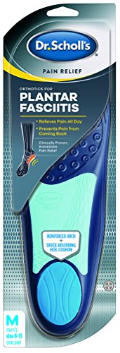 Dr. Scholl’s Pain Relief Orthotics for Plantar Fasciitis for Men, 1 Pair, Size 8-13