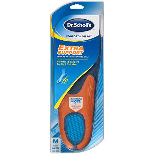 Dr. Scholl’s Comfort and Energy Extra Support Insoles for Men, 1 Pair, Size 8-14