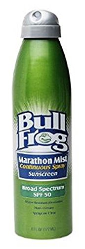 Bullfrog Marathon Mist Continuous Spray SPF 50 Sunscreen-6 oz