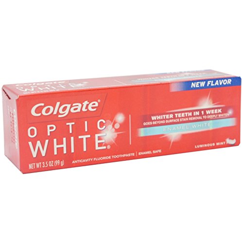 Colgate Optic White Toothpaste, Enamel White, 3.5 Ounce