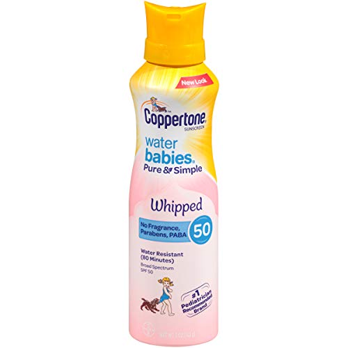 Coppertone Water Babies Pure & Simple Whipped Sunscreen SPF 50 5 oz