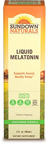 Sundown Naturals Sublingual Melatonin Liquid Cherry Flavor, 2 Ounces