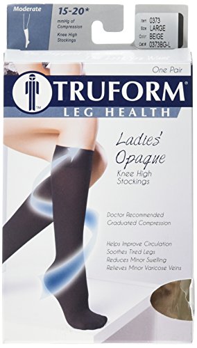 Truform Women's Compression Stockings, Knee High Length, Medical Support